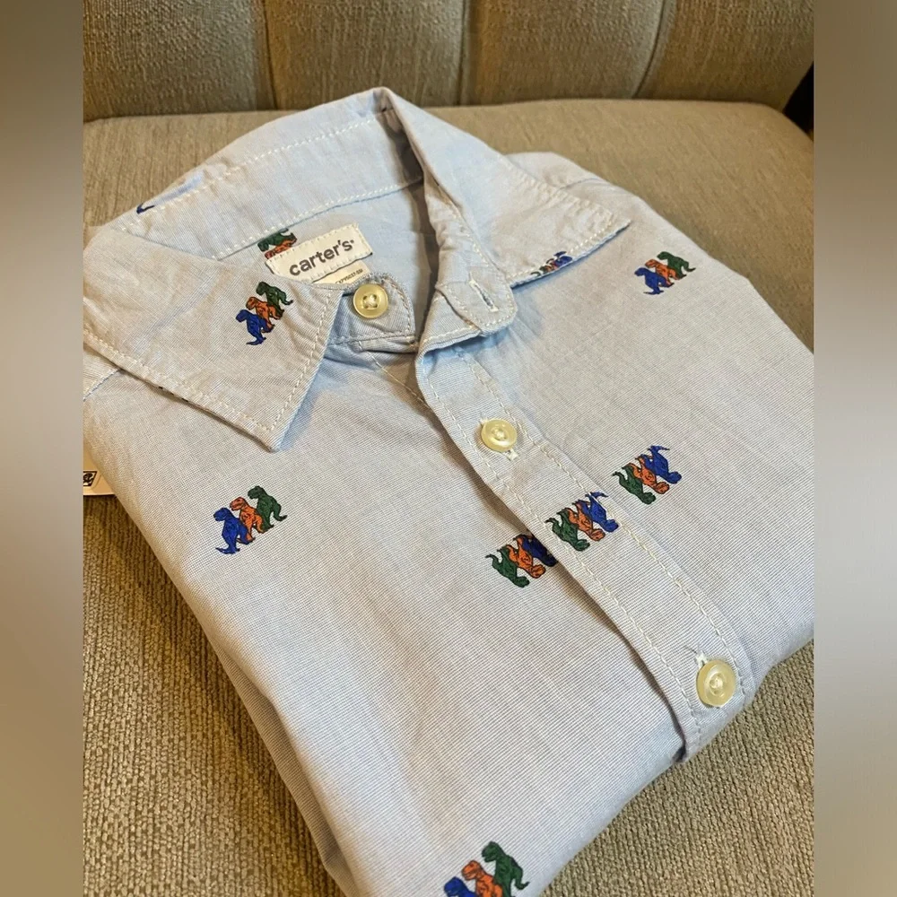Carters NWT Bundle of (2) OshKosh Button Down  Long Sleeve Shirts - Sz 3T
